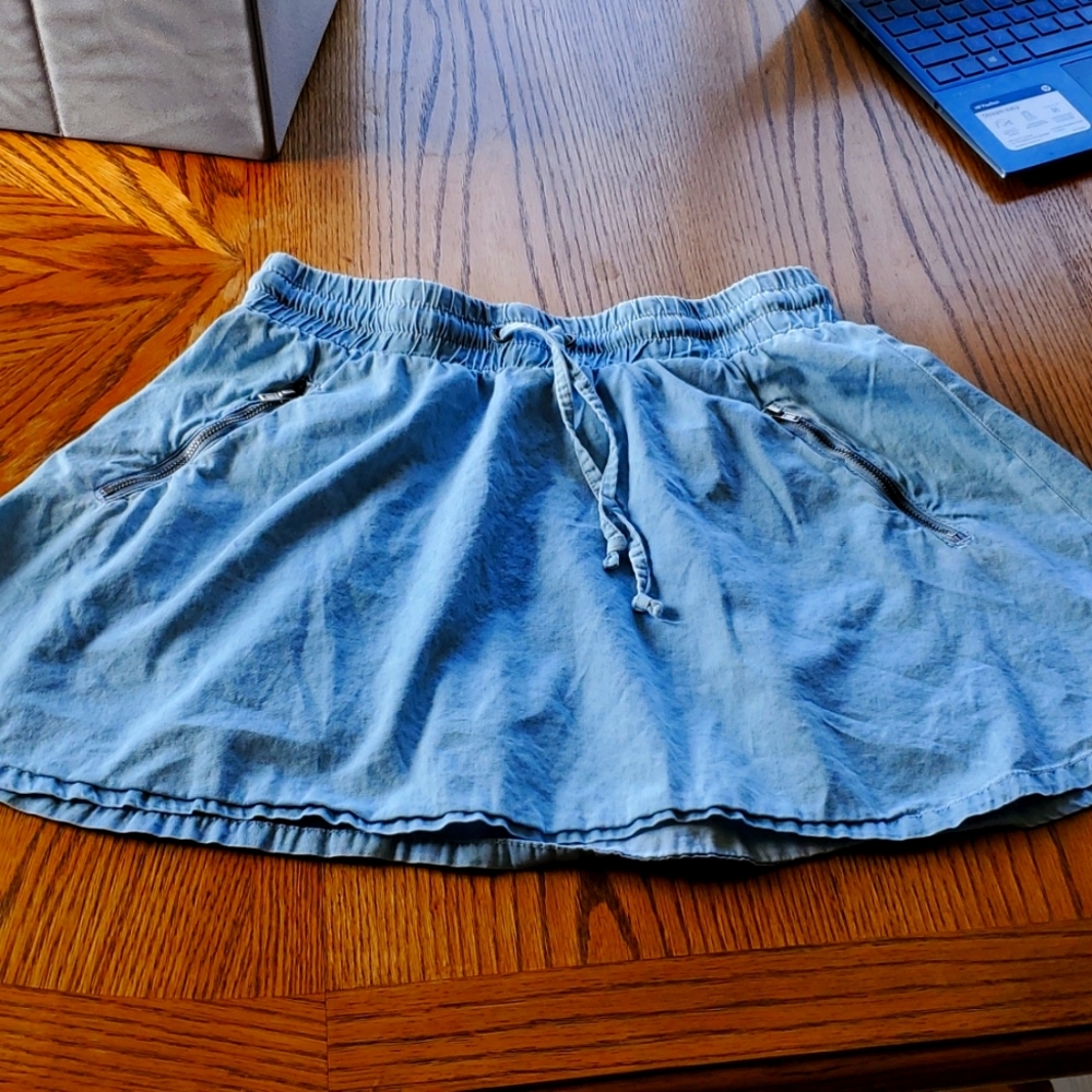 Denim Skater Skirt
